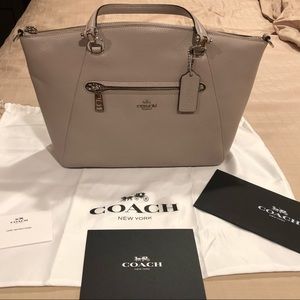 NWT Coach Prairie Satchel 34340 Grey Birch/Silver